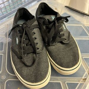 Vans - men’s 6.5 gray linen - slight wearing